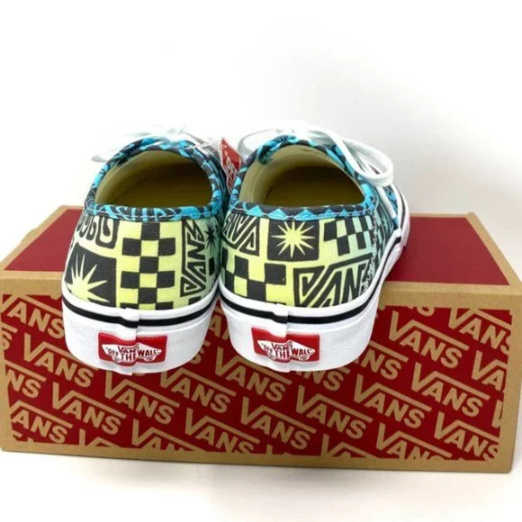 💖MEGA SALE💖Vans SF Tribal Check Multi Blue Canvas Sneakers Women's VN0A3MU642K - Picture 7 of 11